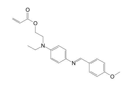 2-Propenoic acid, 2-[ethyl[4-[[(4-methoxyphenyl)methylene]amino]phenyl]amino]ethyl ester
