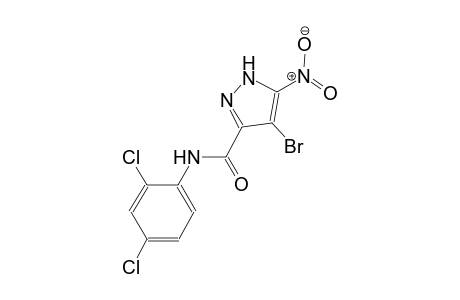 4-bromo-N-(2,4-dichlorophenyl)-5-nitro-1H-pyrazole-3-carboxamide