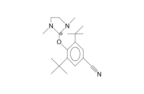 2-(2,6-Di-tert-butyl-4-cyano-phenoxy)-1,3-dimethyl-imidazolidinium cation