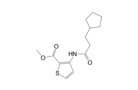 methyl 3-[(3-cyclopentylpropanoyl)amino]-2-thiophenecarboxylate