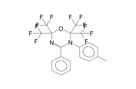 4-PHENYL-5-(4-METHYLPHENYL)-2,2,6,6-TETRAKIS(TRIFLUOROMETHYL)-5,6-DIHYDRO-2H-1,3,5-OXADIAZINE