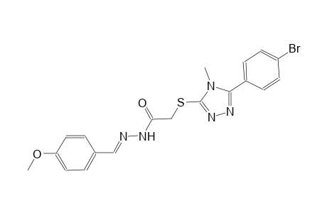 2-{[5-(4-bromophenyl)-4-methyl-4H-1,2,4-triazol-3-yl]sulfanyl}-N'-[(E)-(4-methoxyphenyl)methylidene]acetohydrazide