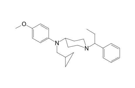 N-Cyclopropylmethyl-N-4-methoxyphenyl-1-(1-phenylpropyl)piperidin-4-amine