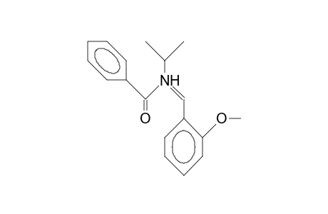 Benzoyl-isopropyl-(2-methoxy-benzylidene)-ammonium cation