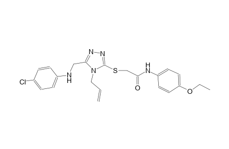 2-({4-allyl-5-[(4-chloroanilino)methyl]-4H-1,2,4-triazol-3-yl}sulfanyl)-N-(4-ethoxyphenyl)acetamide