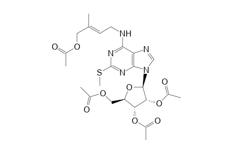 (2R,3R,4R,5R)-2-(6-((E)-4-acetoxy-3-methylbut-2-enylamino)-2-(methylthio)-9H-purin-9-yl)-5-(acetoxymethyl)tetrahydrofuran-3,4-diyl diacetate