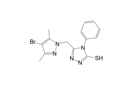 5-[(4-bromo-3,5-dimethyl-1H-pyrazol-1-yl)methyl]-4-phenyl-4H-1,2,4-triazole-3-thiol