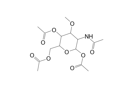 Galactopyranose, 2-acetamido-2-deoxy-3-O-methyl-, 1,4,6-triacetate, .alpha.-D-