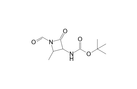 N-Formyl-2-methyl-3-(tert-butoxycarbonylamino)-1-azacyclobutan-4-one