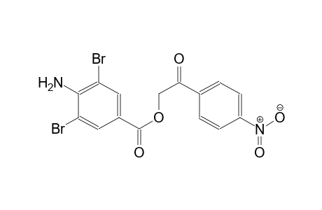 benzoic acid, 4-amino-3,5-dibromo-, 2-(4-nitrophenyl)-2-oxoethyl ester