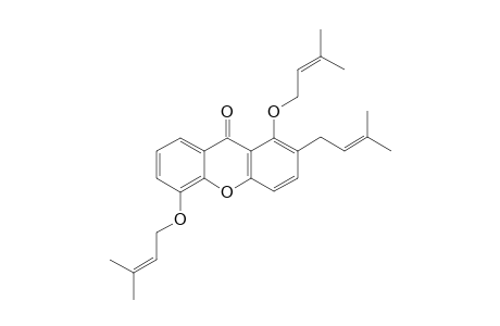 POLYANXANTHONE-C;1,5-DIPRENYLOXY-2-(3-METHYLBUT-2-ENYL)-XANTHONE