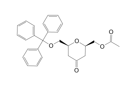 ACETIC-ACID-4-OXO-6-TRITYLOXYMETHYL-TETRAHYDRO-PYRAN-2-YL-METHYLESTER