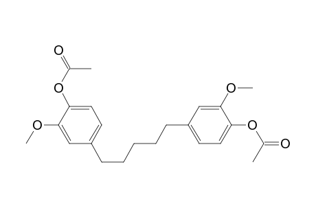 Phenol, 4,4'-(1,5-pentanediyl)bis[2-methoxy-, diacetate