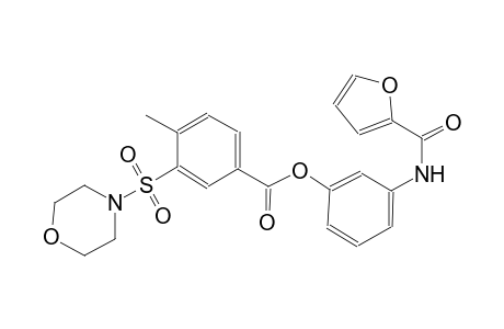 benzoic acid, 4-methyl-3-(4-morpholinylsulfonyl)-, 3-[(2-furanylcarbonyl)amino]phenyl ester