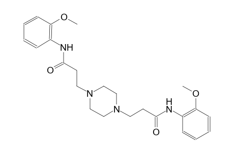 3-[4-[3-(2-methoxyanilino)-3-oxo-propyl]piperazin-1-yl]-N-(2-methoxyphenyl)propanamide