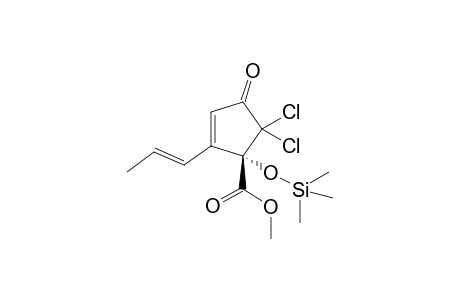 (S)-Methyl 5,5-dichloro-1-(trimethylsilyloxy)-4-oxo-2-propenylcyclopent-2-en-1-carboxylate