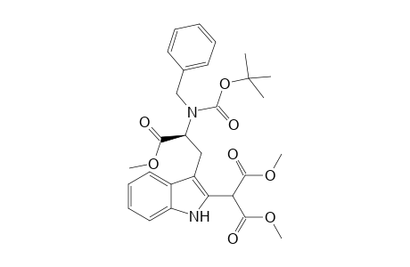 2-[Bis(methoxycarbonyl)methyl]-3-[2(S)-(methoxycarbonyl)-2-[N(b)-tert-(butoxycarbonyl)-N(b)-benzylamino]ethyl]indole