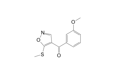 (3-Methoxyphenyl)[5-methylsulfanyl-4-isoxazolyl]methanone
