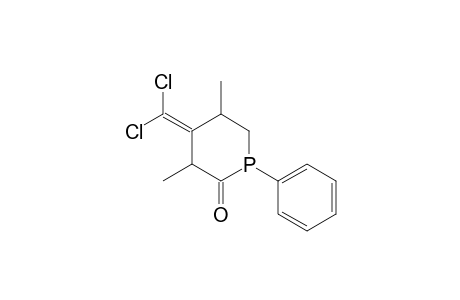4-Dichloromethylene-3,5-dimethyl-1-phenylhexahydrophosphinine oxide