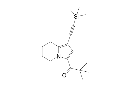 1-{5',6',7',8'-Tetrahydro-1-[2"-(trimethylsilyl)ethynyl]-indolizin-3'-yl}-2,2-dimethylpropan-1-one