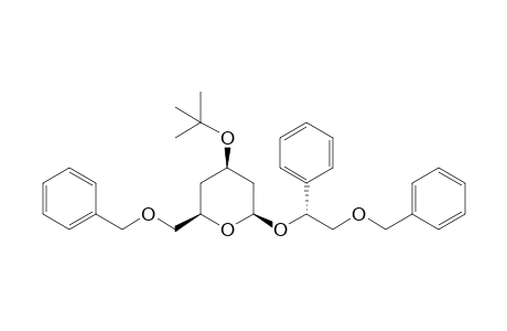 (2R,4R,6R)-2-(benzoxymethyl)-6-[(1R)-2-benzoxy-1-phenyl-ethoxy]-4-tert-butoxy-tetrahydropyran