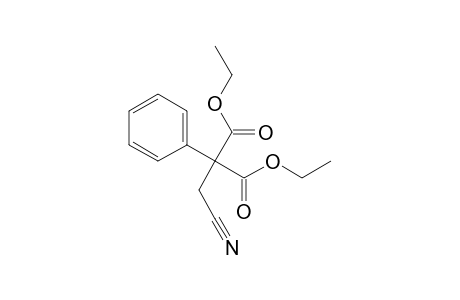 2-(cyanomethyl)-2-phenyl-malonic acid diethyl ester