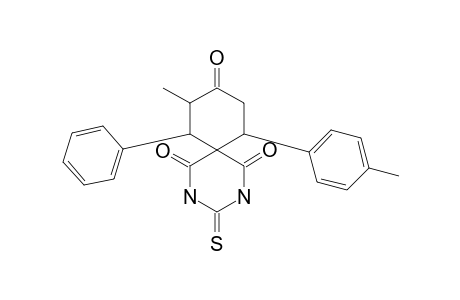 7-PHENYL-8-METHYL-3-THIOXO-11-(4-METHYLPHENYL)-2,4-DIAZASPIRO-[5.5]-UNDECANE-1,5,9-TRIONE