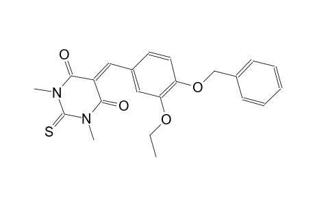5-[4-(benzyloxy)-3-ethoxybenzylidene]-1,3-dimethyl-2-thioxodihydro-4,6(1H,5H)-pyrimidinedione