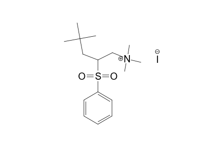 N,N,N,4,4-PENTAMETHYL-2-(PHENYL-SULFONYL)-PENT-1-YL-AMMONIUM-IODIDE