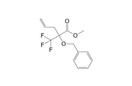 (+-)-Methyl 2-benzyloxy-2-trifluoromethyl-4-pentenoate