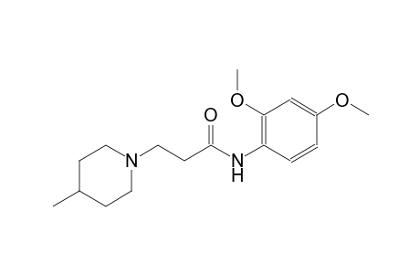 1-piperidinepropanamide, N-(2,4-dimethoxyphenyl)-4-methyl-