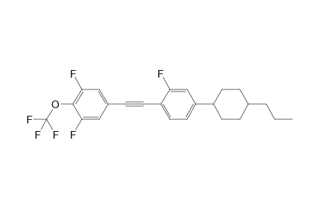 1,3-difluoro-5-(2-(2-fluoro-4-(4-propylcyclohexyl)phenyl)ethynyl)-2-trifluoromethoxybenzene