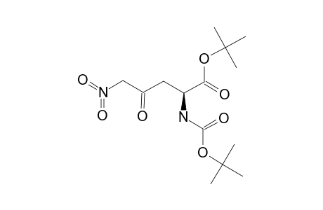 TERT.-BUTYL-N-(TERT.-BUTOXYCARBONYL)-5-NITRO-4-OXO-L-NORVALINATE