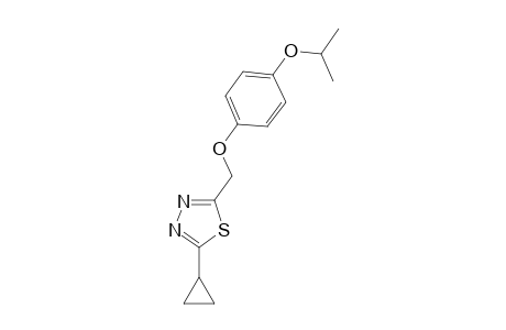 1,3,4-Thiadiazole, 2-cyclopropyl-5-[[4-(1-methylethoxy)phenoxy]methyl]-
