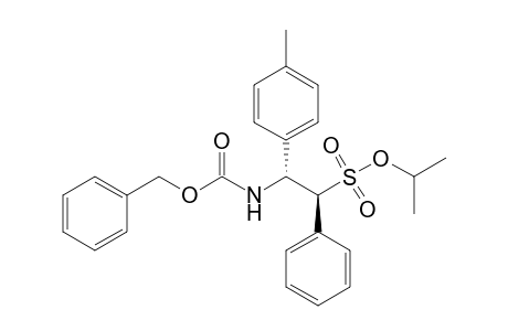 Isopropyl (1S, 2R)-2-[(Benzyloxycarbonyl)amino]-2-(4-tolyl)-1-phenylethanesulfonate