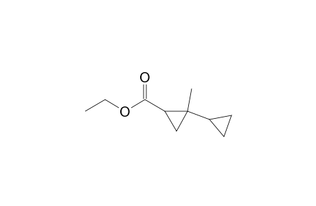 [1,1'-Bicyclopropyl]-2-carboxylic acid, 1-methyl-, ethyl ester, trans-