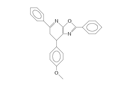 7-(P-Methoxy-phenyl)-2,5-diphenyl-6,7-dihydro-oxazolo(5,4-B)pyridine