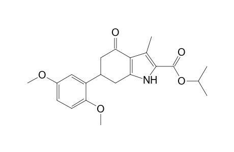 6-(2,5-dimethoxyphenyl)-3-methyl-4-oxo-1,5,6,7-tetrahydroindole-2-carboxylic acid propan-2-yl ester