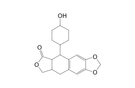 Furo[3',4':6,7]naphtho[2,3-d]-1,3-dioxol-6(5aH)-one, 5,8,8a,9-tetrahydro-5-(4-hydroxycyclohexyl)-