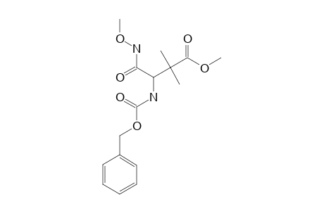 2-(BENZYLOXYCARBONYLAMINO)-N-METHOXY-3-METHOXYCARBONYL-3-METHYLBUTANAMIDE