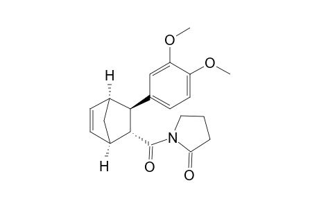 5-(3,4-Dimethoxyphenyl)-6-(.alpha.-oxopyrrolidinocarbonyl)bicyclo(2.2.1)hept-2-ene