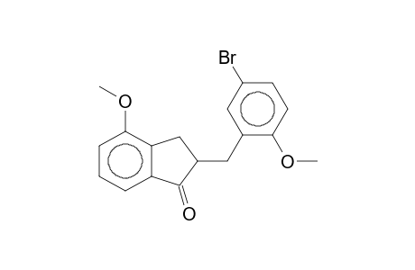 2-(2-Methoxy-5-brom-benzyl)-4-methoxy-indan-1-on