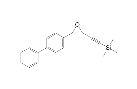 3-(4-Biphenylyl)-2-[(trimethylsilyl)ethynyl]oxirane
