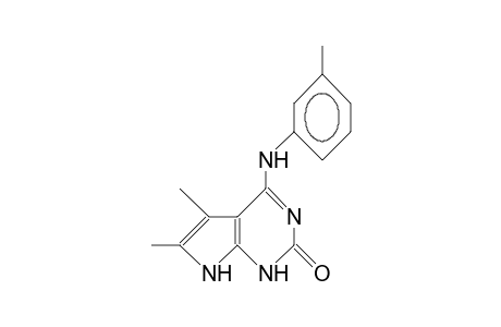 4-(3-Tolylamino)-1,7-dihydro-5,6-dimethyl-2H-pyrrolo(2,3-D)pyrimidin-2-one