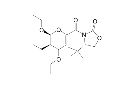 exo-(2S/R,3R/S,4R/S,4'S)-2,4-Diethoxy-3-ethyl-6-(carbonyl-4'-tert-butyloxazolodin-2'-one)-3,4-dihydro-2H-pyran
