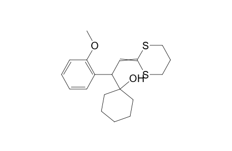 1-(2-(1,3-dithian-2-ylidene)-1-(2-methoxyphenyl)ethyl)cyclohexanol