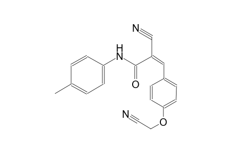 (2Z)-2-cyano-3-[4-(cyanomethoxy)phenyl]-N-(4-methylphenyl)-2-propenamide