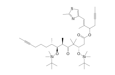 (3S,6R,7S,8S)-3,7-Bis(tert-butyldimethylsilyloxy)-4,4,6,8-tetramethyl-5-oxotetradeca-12-ynoic acid 1-[(1S,1E)-1-methyl-2-(2-methyl-1,3-thiazol-4-yl)vinyl]pent-3-ynyl ester