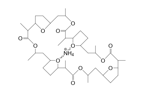 Nonactin-ammonium complex cation
