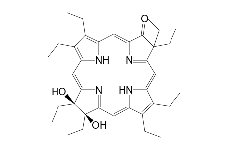 (1Z,5Z,9Z,14Z)-(12R,13S)-3,3,7,8,12,13,17,18-Octaethyl-12,13-dihydroxy-12,13,22,24-tetrahydro-3H-porphin-2-one